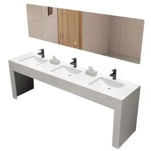 더블 세면대 세라믹 세면기 화장실 북유럽 빈티지