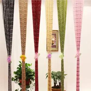 블라인드 커튼 아름다운 크리스탈 유리 스크린 술 체인 구슬 문 룸 창문 이슬 홈