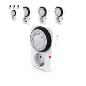 사용하는 공간에서 다양한 4개입 타이머 콘센트 X