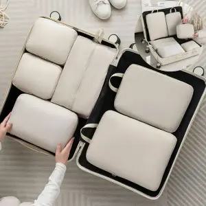 [콩심팥심]여행용 압축파우치 6종세트 압축팩 방수파우치 캐리어 이너백