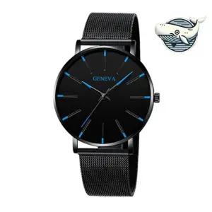 모던 메탈 손목시계 남자 학생 비즈니스 전자