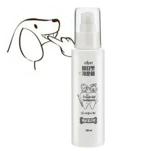 강아지 바르는 액상젤 치약 100ml 1P 허브 치석관리