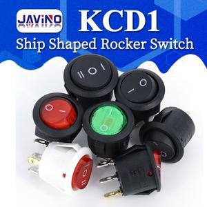 1PCS ON/OFF 라운드 로커 스위치 LED 조명 자동차 대시 보드 보트 밴 12V 24V / 6A 250V 10A 2/3/4PIN 20MM