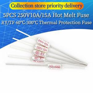 5PCS 온도 RY 10A 250V Tf 열 퓨즈 65C 85C 100C