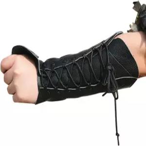 나흐본 수제 가죽 팔 보호대 활 손 사격 장갑