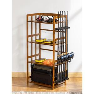 원목 낚싯대 낚시진열장 원목로드거치대 낚시대진열장 낚시대