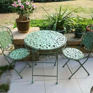 테라스 정원 그린 야장테이블 야외 접이식 야장 티 유럽 실외