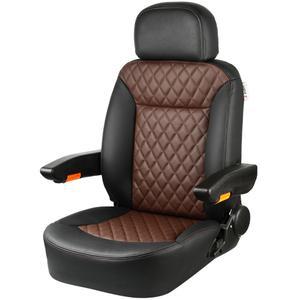 굴삭기 트랙터 중장비 포크레인 운전석 개조 의자 가죽 블랙