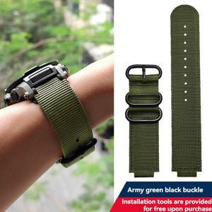 카시오 시계 액세서리 DW-291H/DW-290 W-218H/W-219H PRW-2500T/3500/5000/5100/PRW-2000 얇은 나일론 캔버