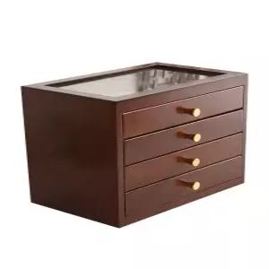 악세사리보관함 귀걸이진열대 원목케이스 분리수납함 디스플레이 엔틱소품 인테리어