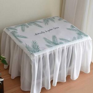 레이스 전자레인지 먼지 북유럽 방진 타월 레이스커버 플라워 소나무잎 솔잎 퀼팅 코튼