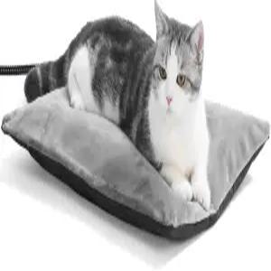 PAIGTEK 야외 난방 패드 소형 중형 대형 및 개/고양이용 애완동물 침대 - 자동 온도 조절 실외 남성 16 x