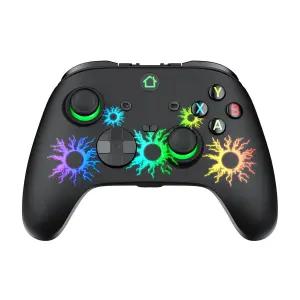 Xbox One Series X/S PC Windows 충전식 내장 배터리가 있는 RGB LED 조명 듀얼 진동/터보/맵 가능 버튼과