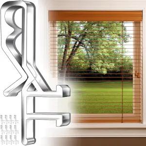 12개의 PCS 숨겨진 채널 밸런스 클립 뒷면에 홈이 있는 1-7/8인치 투명 플라스틱 블라인드