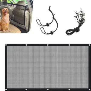 조스그로우 도그 카 네트 배리어 조정 로프가 있는 펫 뒷좌석 격리 다기능 자동차 가드레일 대부분의