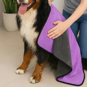 드라이 반려동물 목욕 수건 초극세사 강아지 극세사 타월 대형 애견