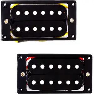 메탈로 일렉트릭 기타 험버커 픽업 더블 코일 세라믹 자석 부품 교체용 넥 및 브릿지 2Pcs 블랙 세트