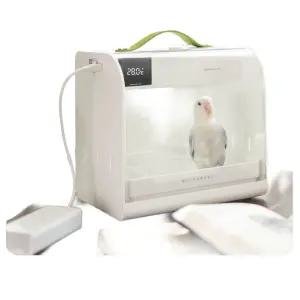 앵무새 이동식 휴대용 놀이터 산책 충전식 이동 이동장 산책용 새집 투명