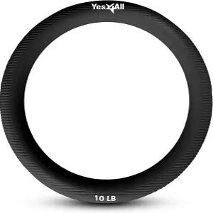 예스4올 파워 링 10파운드 웨이트 서클 요가 운동용 케틀벨 에어로빅 홈 피트니스 코어 트레이닝