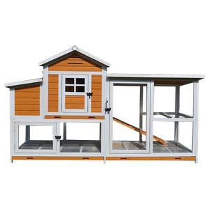 천연 목재 조립식 닭장 하우스 토끼 사육장 철망 울타리