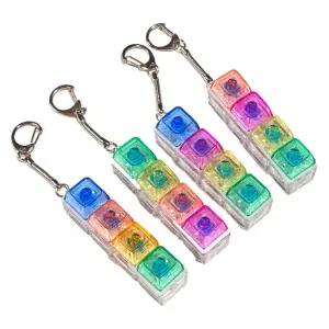 LED 인기제품 키링 트렌드 키캡 클릭커 4구 클리커