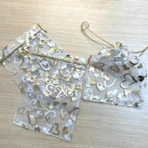 트렌드 망사 주머니 인기제품 13x18cm 하트