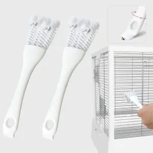 긴 손잡이와 삽이 있는 YOOOS 윙 새장 청소기 - 앵무새 및 애완동물 새 농어를 위한 간편한 배설물 제거