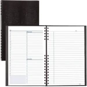 노트프로 언데이트 데일리 플래너 블랙 200페이지 10 3/4 x 8-1/2 인치