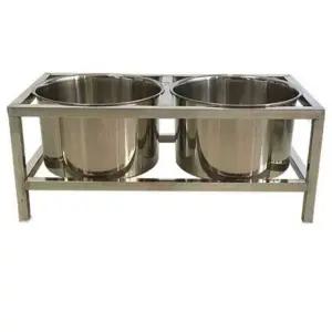 대형견물그릇 스테인레스 밥그릇 식기 식탁 높이조절