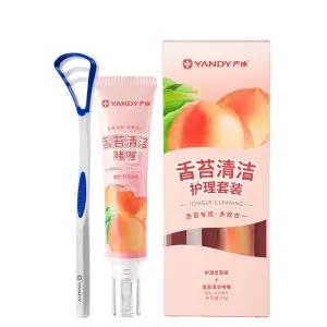 YANDY 혀 브러시 젤 키트 클리너 구취 및 퇴치 제거제 1세트