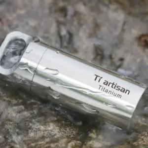 티타늄 밀폐 약통 야외 알약 캡슐 보관 방수 휴대용