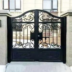 전원주택 대문 철제 현관문 별장 아치형 휀스 야외 출입문 엔틱 펜션 도어 마당 정원