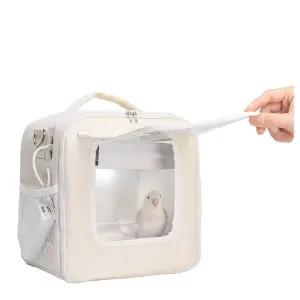 휴대용 새장 앵무새장 이동 조류 저소음 온도조절 케이지 육추기 외출용