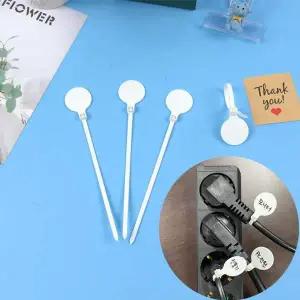 [콩심팥심]원형 전선 메모용 이름표 네임택 케이블타이 50P