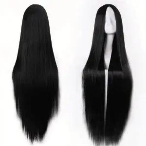 [콩심팥심]검은색 긴 생머리 가발