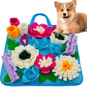 소형 및 중형견과 고양이를 위한 개용 테시테히 스너플 매트 미끄럼 방지/휴대/내구성 인터랙티브 퍼즐