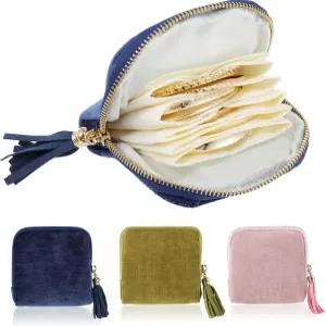 VOCOSTE 여행용 주얼리 케이스 6개의 독립적인 레이어가 있는 휴대용 정리함 목걸이 팔찌 반지 귀걸이