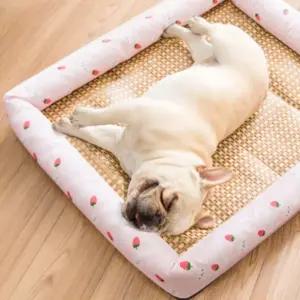 여름 강아지 고양이 쿨매트 쿨링 라탄 매트 냉감패드