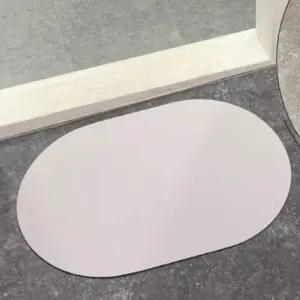 욕실발매트 빨아쓰는 소프트 규조토 발매트 아이보리