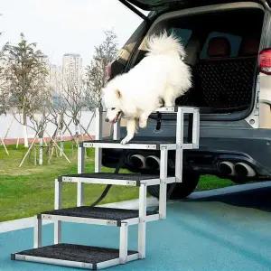 SUV RV 승합차 강아지 애견스텝 난간 계단 5단 발판 후면 스텝