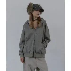 매장정품 SETUP-EXE FLOWER STUDDED HOODIE ZIP-UP / KHAKI