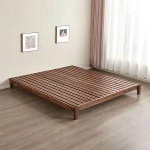 최고급 S 다리높이 270 평상 편백나무 원목 침대프레임 무헤드형
