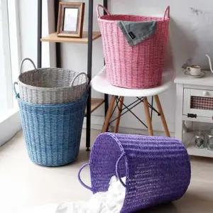 색깔 예쁜 빨래바구니 세탁물 보관함 정리함 수납함