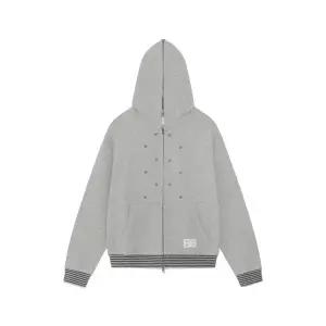매장정품 THE COLDEST MOMENT TCM snow stripe hooded zip-up (grey)