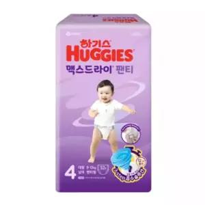 하기스 2024 맥스드라이 기저귀 4단계 팬티형 (남녀선택) 남아 208매