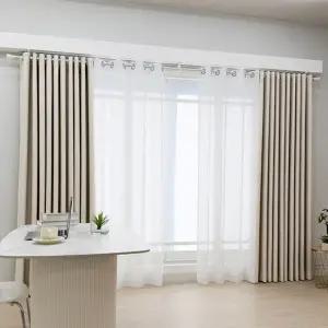 [지나송] 리플 암막커튼+볼로프+코디커튼+커튼봉 (슈퍼특대형)