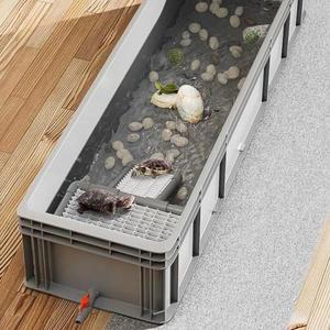 플라스틱 거북이 케 번식 키우기 조절 게코 레게 레온 모니터 달팽이집 친칠라 쉘터