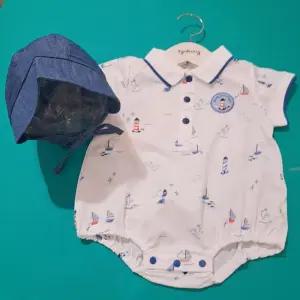 아가방 CB01 톰마린 반팔바디수트(모자) 톰마린 반팔바디수트(모자) 01S327904