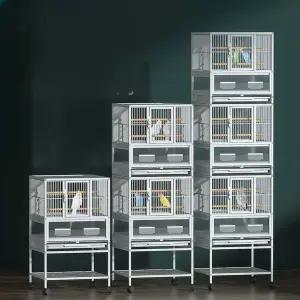 앵무새 새장 사육장 스텐 단품 2단 오픈형 하우스 표준