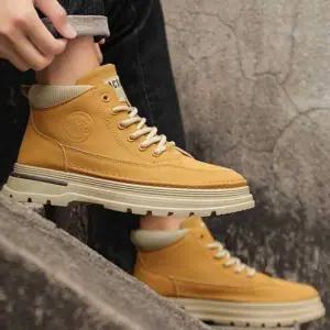 [셀러에이드]남성 등산 캠퍼스 하이탑 스니커즈 캐주얼 구두 워커